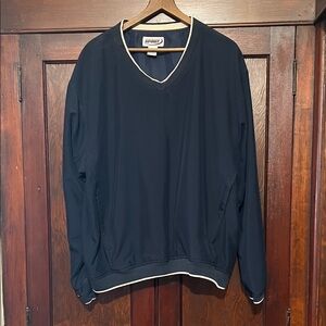 Roundtree & Yorke Men's Black V-Neck Pullover